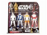 OBL617717 - Four 5.5 -inch deformation of Star Wars figurines 