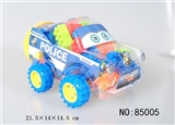 OBL618475 - Restoring ancient ways is the police car multi-color combination weighing 120 grams (about 50 to 60 