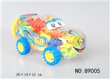 OBL618483 - Small action sports car produced blocks multi-color combination weighing 130 grams (about 55-65 PCS)