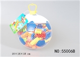 OBL618488 - Football class educational building blocks Multi-color combination weighing 230 grams (about 190-200