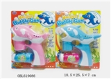 OBL619086 - Solid color dolphins electric music lights bubble gun 