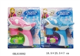 OBL619092 - Ice and snow princess bubble gun dolphin (solid color) music lights 