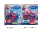 OBL619096 - Ice and snow princess bubble gun dolphin (transparent) music lights 