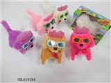 OBL619194 - Box of light fluffy electric Minnie zhuang knot glasses short-haired dog