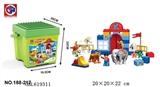 OBL619311 - The circus 39 bottled educational building blocks - smaller pieces