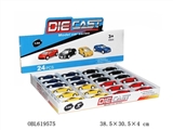 OBL619575 - 1:54 p.m boomerang alloy car 24 / display box 4 mixed