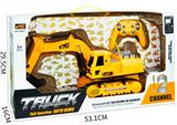 OBL619755 - Remote control flash music tracked engineering vehicle