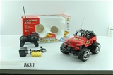 OBL619789 - 1:18 four red suv with the charger and battery (with forward back light)