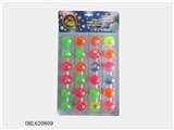 OBL620809 - 3.5cm吸板24粒动物弹跳球