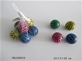 OBL620819 - 4.5cm网袋6粒西瓜弹跳球