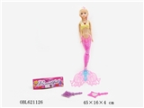 OBL621126 - 15 "solid light music mermaid