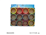 OBL624395 - Spring color pad printing circle of rainbow 6 PCS