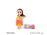 OBL624859 - Bags and 9 inches small English music IC empty handed fat boy belle Disney princess dolls