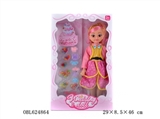 OBL624864 - 18寸小英文音乐IC空身时尚肥童娃娃和配件