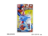 OBL625659 - Spider-man nozzle electric bubble gun