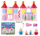 OBL626176 - Pink pig dolls castle furniture