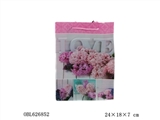 OBL626852 - 小号方形紫丁香花环保礼品袋