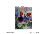 OBL626861 - 中号方形花海环保礼品袋 