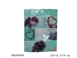 OBL626888 - Extra large lilac Peach heart environmental gift bags