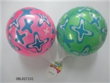 OBL627151 - 9 inches starfish color printing ball