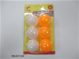 OBL627160 - 6 flashboard zhuang ping pong balls