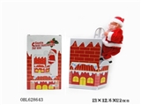 OBL628643 - Electric climbed smokestacks Santa Claus