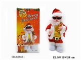OBL628651 - Electric walk protruding belly Santa Claus