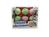 OBL628775 - Qizhi watercolor Christmas balls (design random)