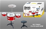 OBL628942 - Electroplating drum kit - 3 small drum kit with chairs