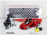 OBL629269 - 1：14法拉利拉法遥控车可开门带摇杆遥控器（小红白）