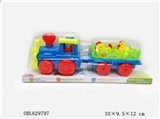 OBL629797 - Inertial lining plastic cartoon train (hen)