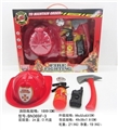 OBL630303 - Window box fire suit red fire hat