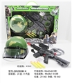 OBL630318 - Military camouflage chinstrap cover set hand two water soft bullet gun