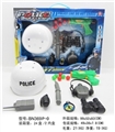 OBL630346 - 白色警察帽套装乒乓球枪