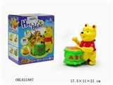OBL631887 - Electric universal 3 d light music drums winnie the pooh