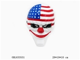 OBL633531 - 塑料美国国旗面具
