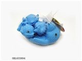 OBL633894 - Mesh bag water animals three mixed with a whistle