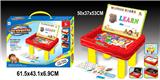 OBL634844 - English learning desk with 26 English letters and EVA magnetic attraction animal, number (double sided)