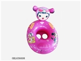 OBL636608 - Happy girl inflatable swimming boat