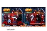 OBL636689 - 5 "Star Wars action figures card with four arms round base, paragraph 2