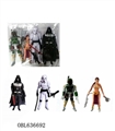 OBL636692 - 6.5 -inch weapons of Star Wars action figures 4 a bundle (including 2 with lamp) movable joints