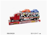 OBL638220 - FRICTION DOUBLE DECK TRAILER