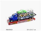 OBL638221 - FRICTION DOUBLE DECK TRAILER