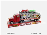 OBL638225 - FRICTION DOUBLE DECK TRAILER