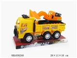 OBL638240 - Solid color wheel plated on inertial engineering vehicle simulation a bulldozer