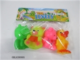 OBL638995 - Four zhuang lining plastic animal