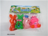 OBL639000 - Four zhuang lining plastic animal