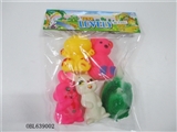 OBL639002 - 5 zhuang lining plastic animals