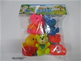 OBL639007 - 5 zhuang lining plastic animals