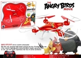 OBL640432 - Angry birds air gyro 33 cm 4 axis aircraft